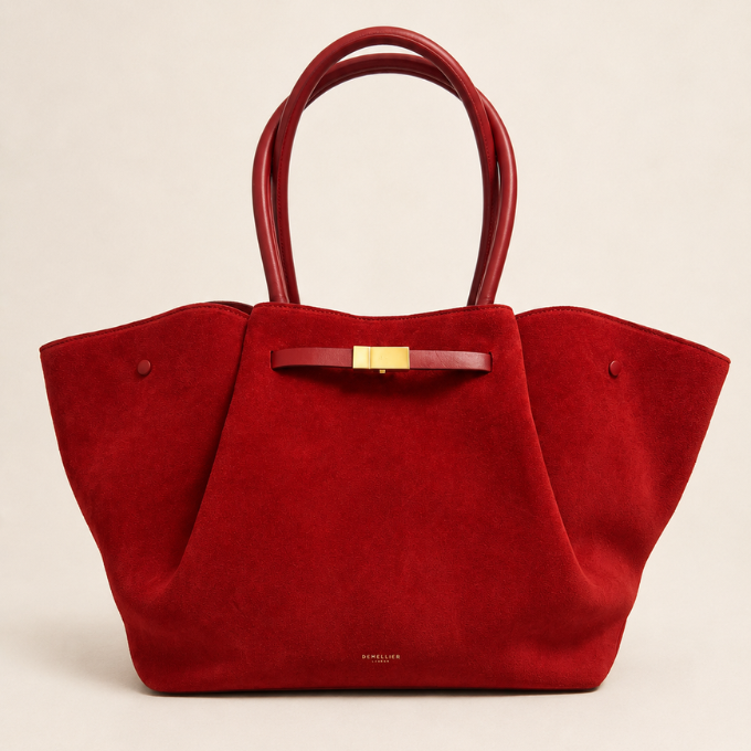 Demellier New York Large Bag - Berry Red
